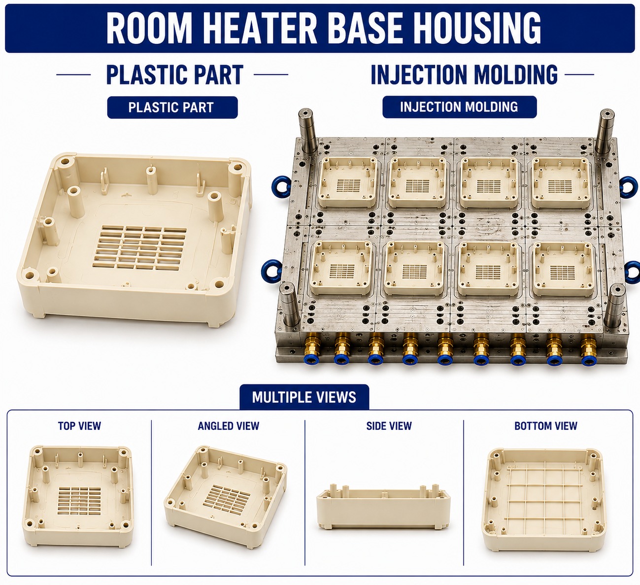 Room Heater Plastic Base Housing Mould and Moulding Service